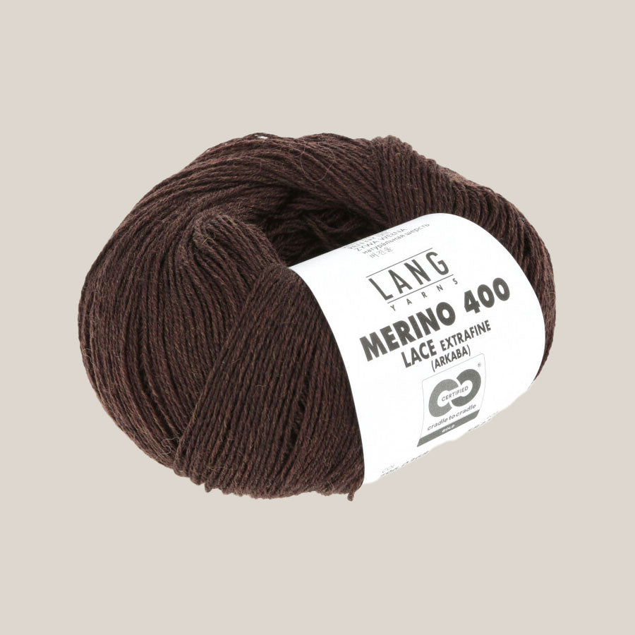 Långt garn Merino 400 Spets