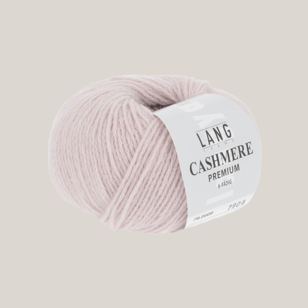 Lang Yarns Cashmere Premium – luksuriøst 100 % cashmeregarn, ekstra blødt og perfekt til eksklusive strikkeprojekter som huer, halstørklæder og babystrik. strikkepind millimeter til 3,5 millimeter. Farve 0009
