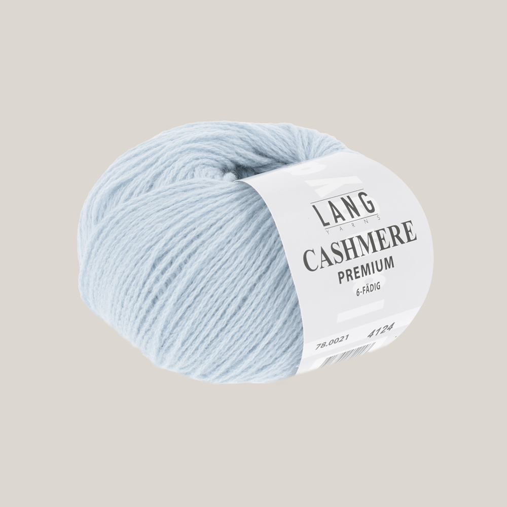 Lang Yarns Cashmere Premium – luksuriøst 100 % cashmeregarn, ekstra blødt og perfekt til eksklusive strikkeprojekter som huer, halstørklæder og babystrik. strikkepind millimeter til 3,5 millimeter. Farve 0021