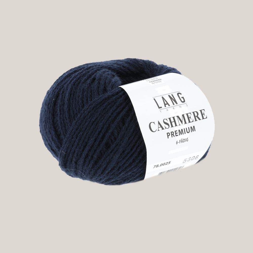 Lang Yarns Cashmere Premium – luksuriøst 100 % cashmeregarn, ekstra blødt og perfekt til eksklusive strikkeprojekter som huer, halstørklæder og babystrik. strikkepind millimeter til 3,5 millimeter. Farve 0025