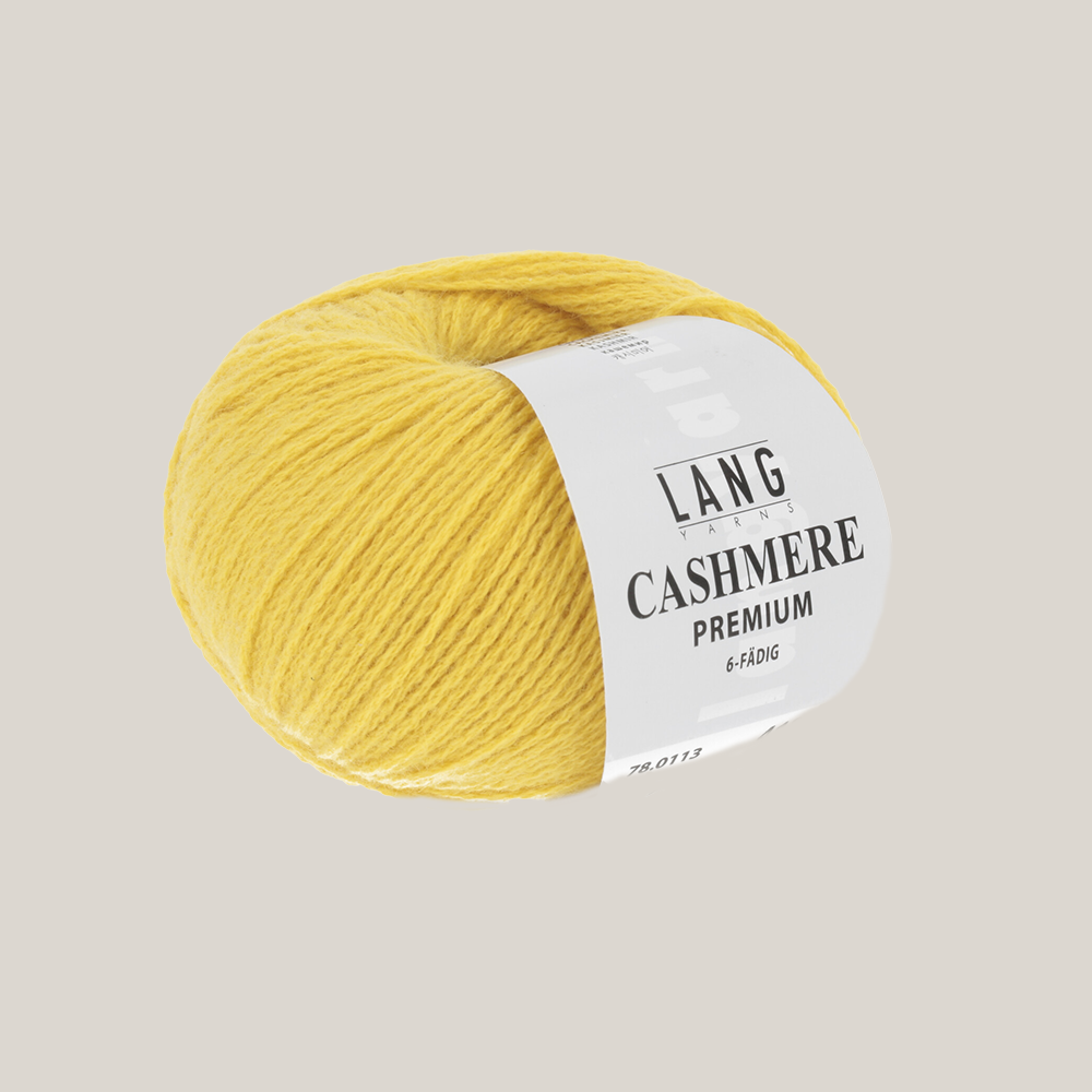 Lang Yarns Cashmere Premium – luksuriøst 100 % cashmeregarn, ekstra blødt og perfekt til eksklusive strikkeprojekter som huer, halstørklæder og babystrik. strikkepind millimeter til 3,5 millimeter. Farve 0113