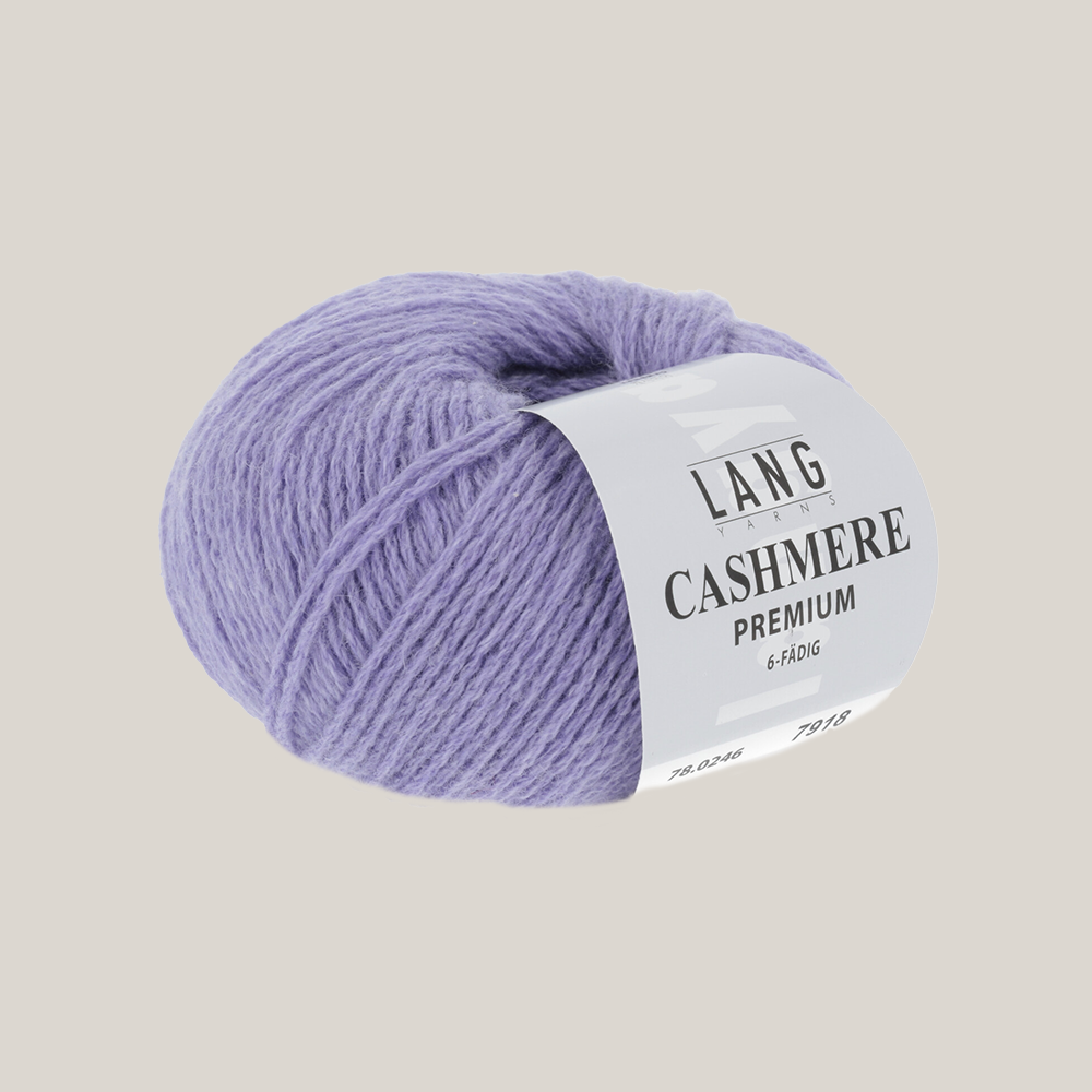 Lang Yarns Cashmere Premium – luksuriøst 100 % cashmeregarn, ekstra blødt og perfekt til eksklusive strikkeprojekter som huer, halstørklæder og babystrik. strikkepind millimeter til 3,5 millimeter. Farve 0246