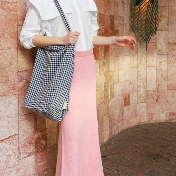 Milly skirt, lang version, garnet hos Den Lille Garnbiks, opskrift fra Sandnes Garn