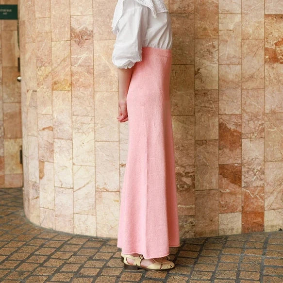 Milly skirt, lang version, garnet hos Den Lille Garnbiks, opskrift fra Sandnes Garn