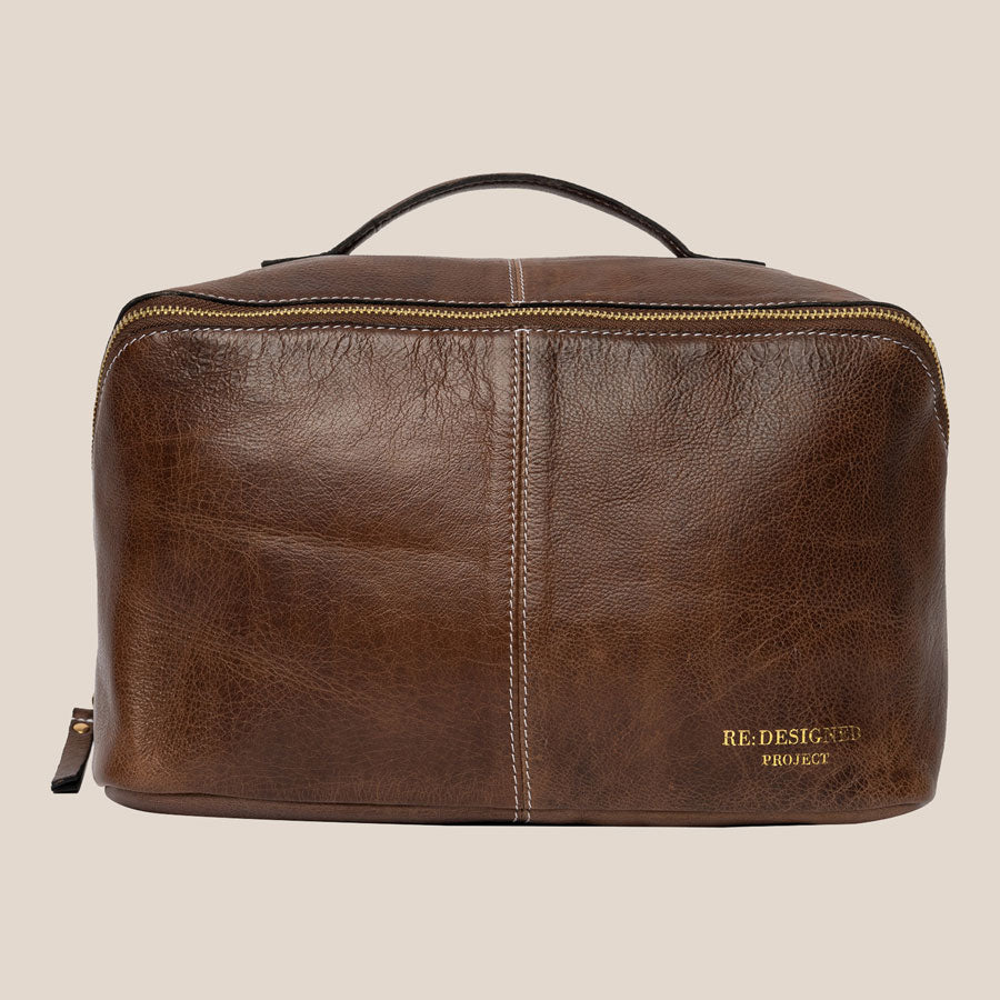 Re.designed Projekt 10 - stor strikketaske til opbevaring af garn, strikkepinde og tilbehør i farven woodsmoke