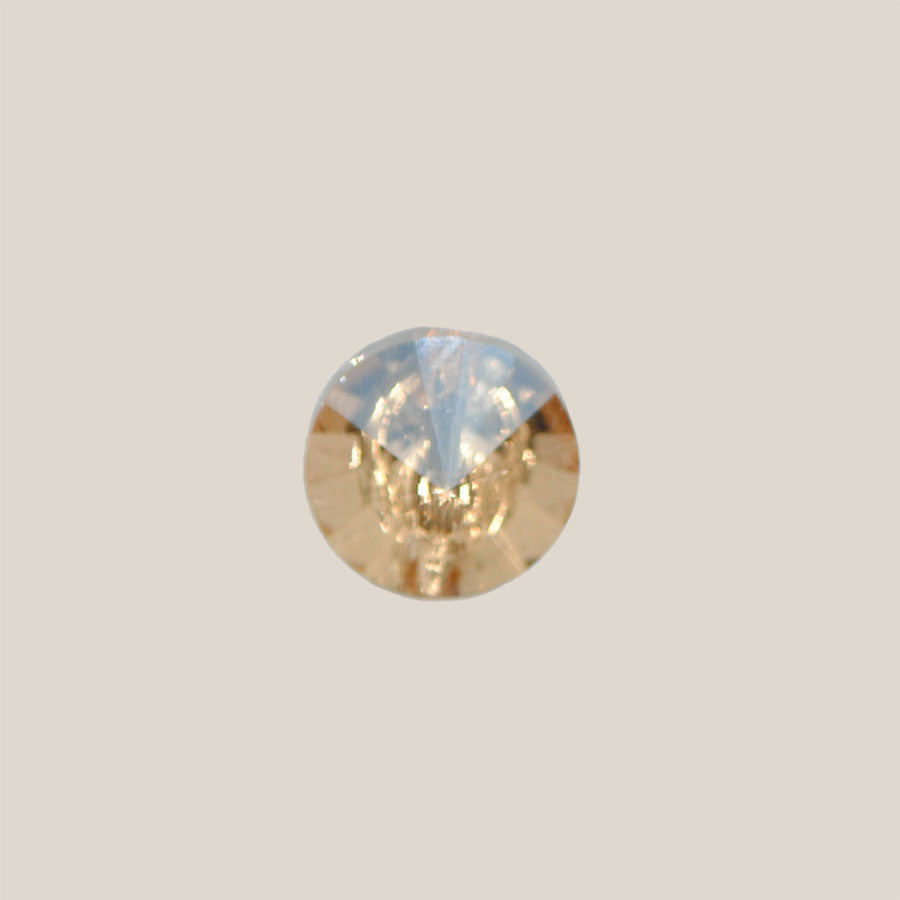 12 mm Crystal knap med kanal