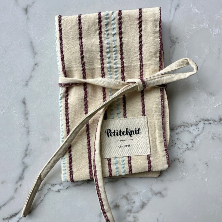 Pindeetui To Go Knitters Needle Case - TWIN STRIPE - Petiteknit Pindeetui