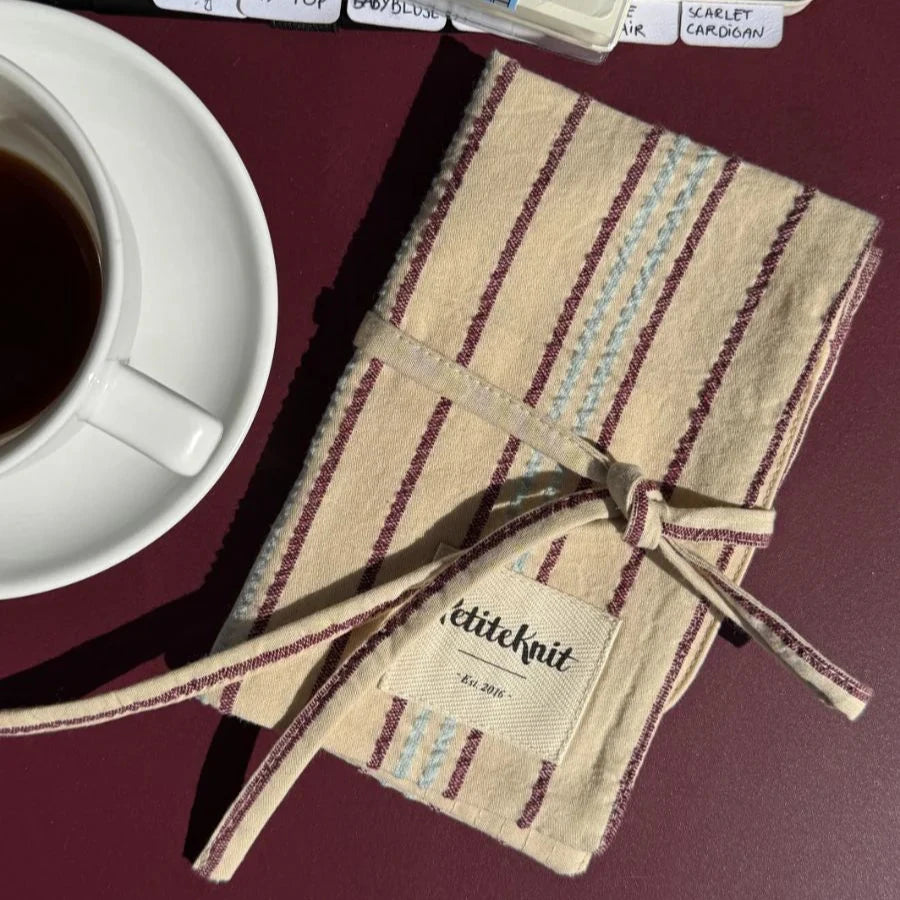 Pindeetui To Go Knitters Needle Case - TWIN STRIPE - Petiteknit Pindeetui