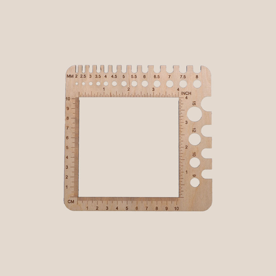 Pindemåler - Strikkefasthedsramme