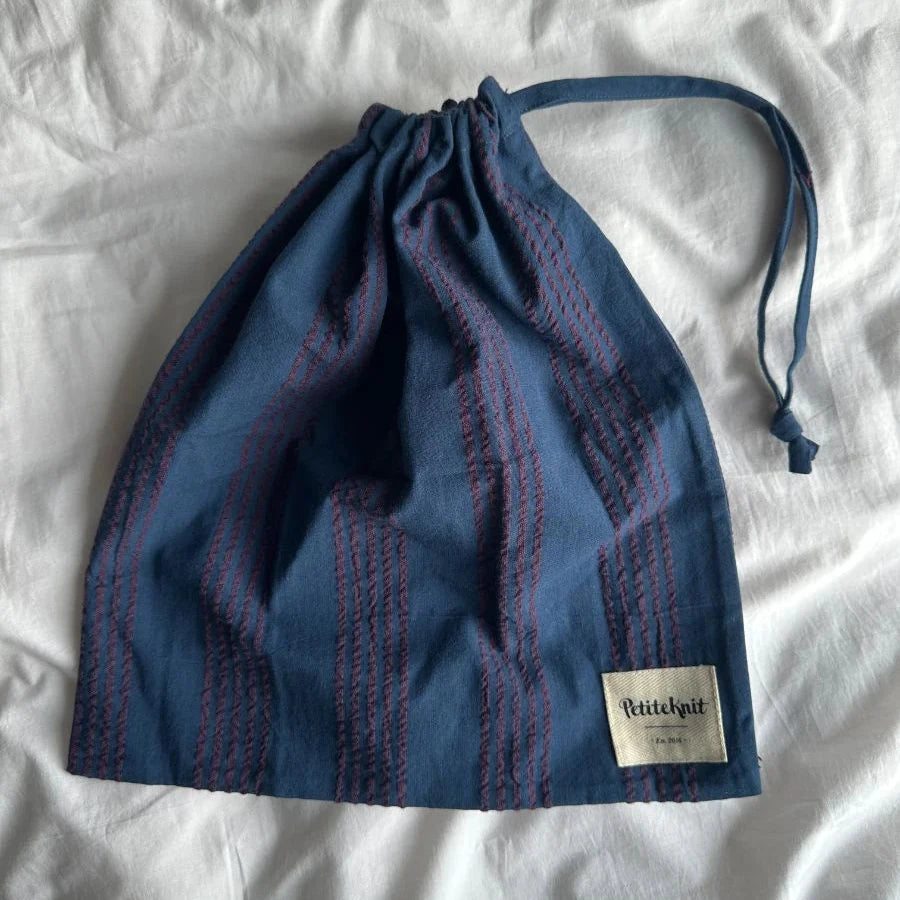 KNITTER'S STRING BAG - NIGHT SHADOW - Petiteknit Projektpose
