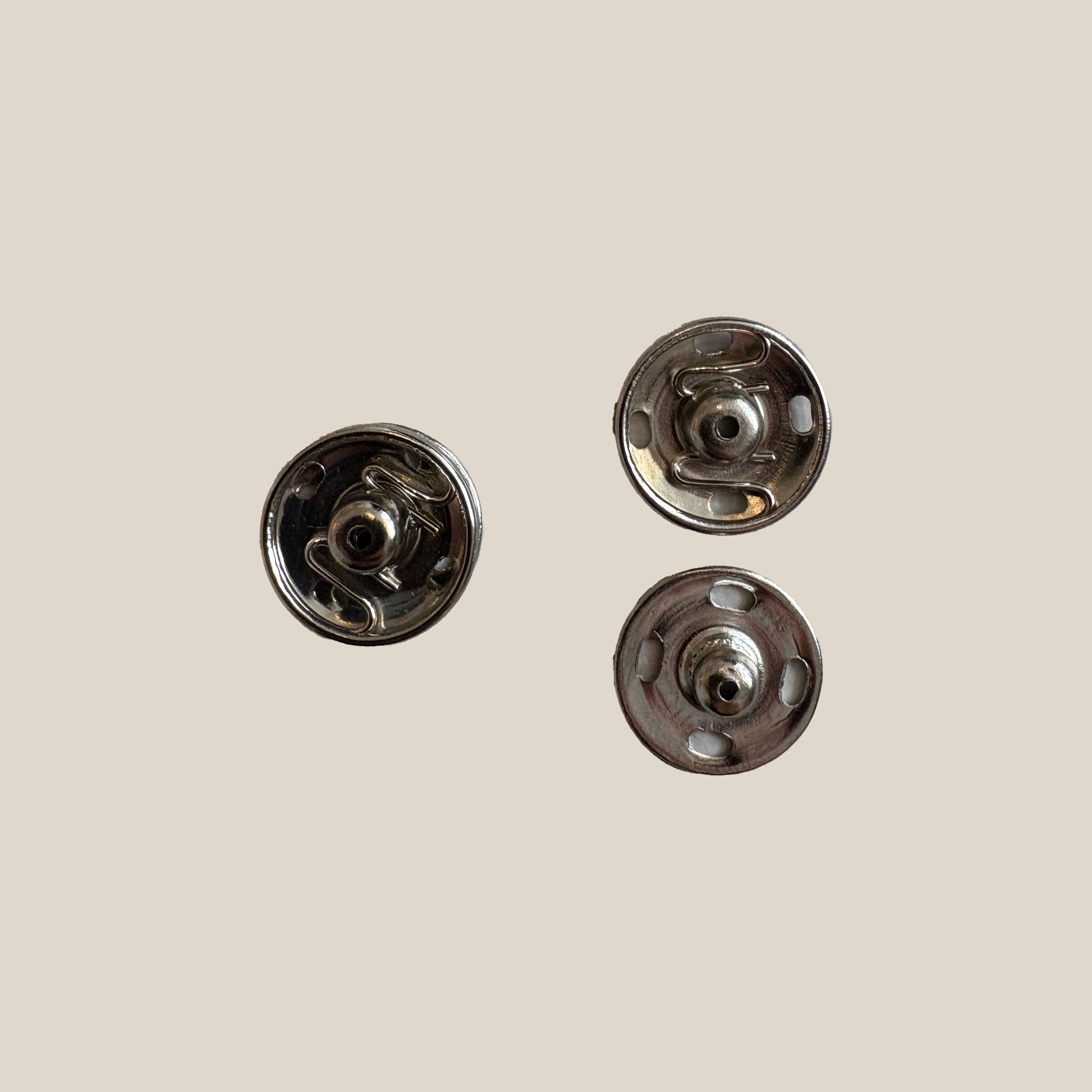 Tryklåse sølv 9 mm