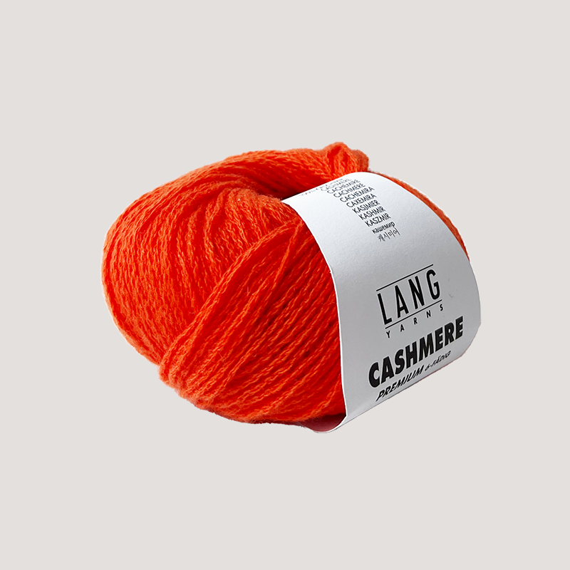 Lang Yarns Cashmere Premium – luksuriøst 100 % cashmeregarn, ekstra blødt og perfekt til eksklusive strikkeprojekter som huer, halstørklæder og babystrik. strikkepind millimeter til 3,5 millimeter. Farve 0159