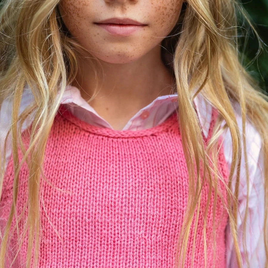 Argustin singlet og skirt junior fra sandnes garn, Den Lille Garnbiks