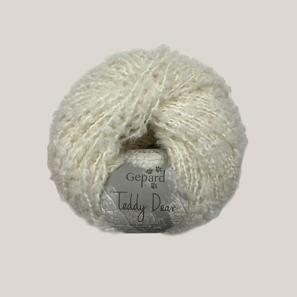 Gepard Teddy Dear 101 Råhvid