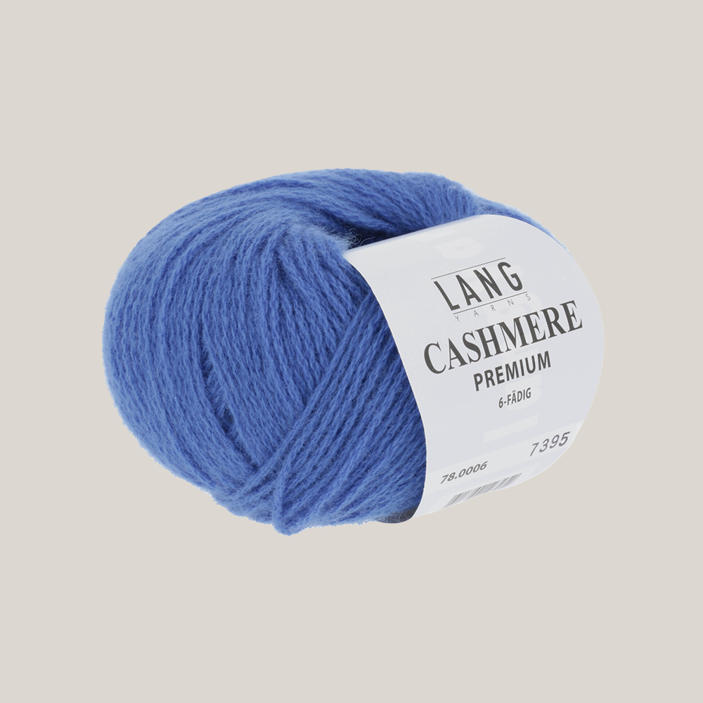 Lang Yarns Cashmere Premium – luksuriøst 100 % cashmeregarn, ekstra blødt og perfekt til eksklusive strikkeprojekter som huer, halstørklæder og babystrik. strikkepind  millimeter til 3,5 millimeter. Farve 0006