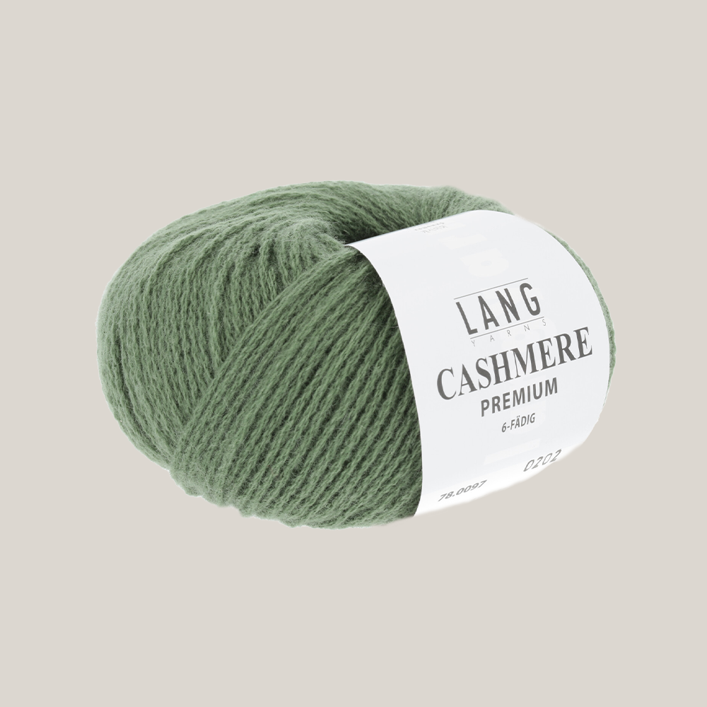 Lang Yarns Cashmere Premium – luksuriøst 100 % cashmeregarn, ekstra blødt og perfekt til eksklusive strikkeprojekter som huer, halstørklæder og babystrik. strikkepind  millimeter til 3,5 millimeter. Farve 0097