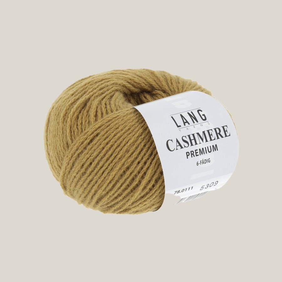 Lang Yarns Cashmere Premium – luksuriøst 100 % cashmeregarn, ekstra blødt og perfekt til eksklusive strikkeprojekter som huer, halstørklæder og babystrik. strikkepind  millimeter til 3,5 millimeter. Farve 0111