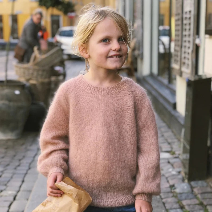 Garnkit: Novice sweater junior - Mohair edition af Petiteknit (opskrift +garn)