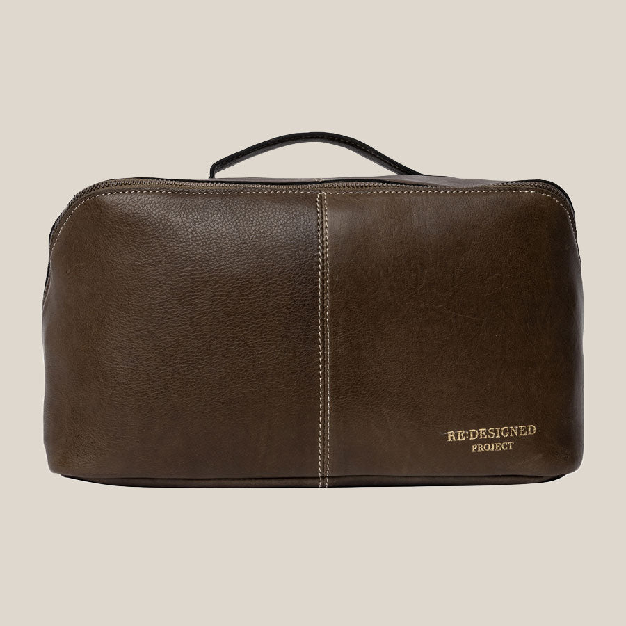 Re.designed Projekt 10 - stor strikketaske til opbevaring af garn, strikkepinde og tilbehør i farven Dark Green