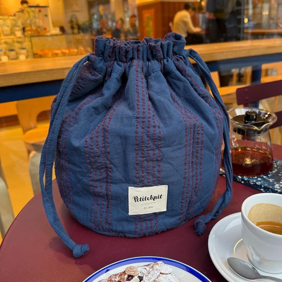 KNITTER'S PROJECT BAG - NIGHT SHADOW - Petiteknit Projekttaske