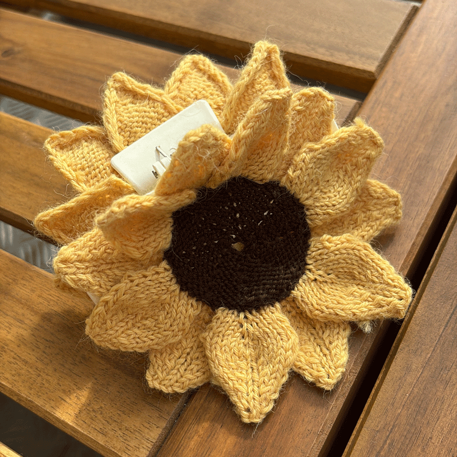 Sunflower Hair Clip, PDF