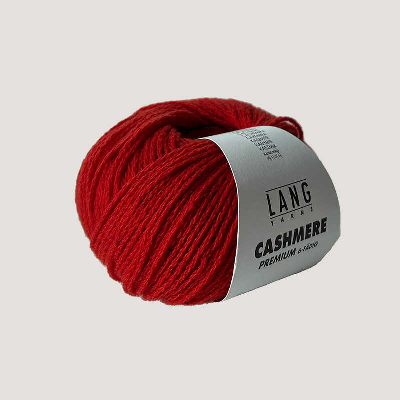 Lang Yarns Cashmere Premium – luksuriøst 100 % cashmeregarn, ekstra blødt og perfekt til eksklusive strikkeprojekter som huer, halstørklæder og babystrik. strikkepind  millimeter til 3,5 millimeter. Farve 0011